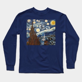 The Starry Night Van Gogh Long Sleeve T-Shirt